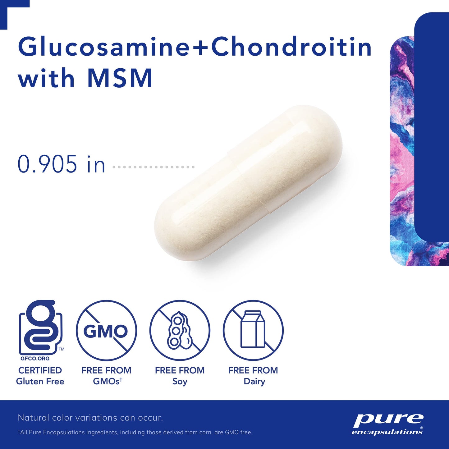 Pure Encapsulations Glucosamine Chondroitin with MSM - 120 Capsules