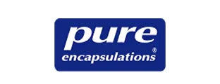 Pure Encapsulations logo blue and white supplement brand graphic