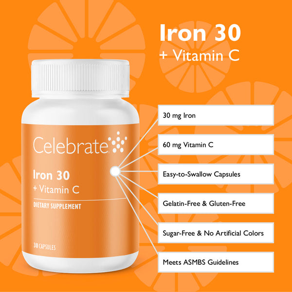 Iron 30 mg + Vitamin C Capsules