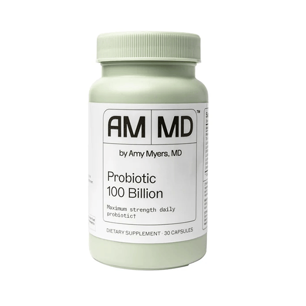 Dr. Amy Myers Best Probiotics 100 Billion CFU Per Capsule - for Women & Men - Powerful Combination of Doctor Approved Strains - Supports Healthy Digestion and Gut Microbiome - One Month Supply