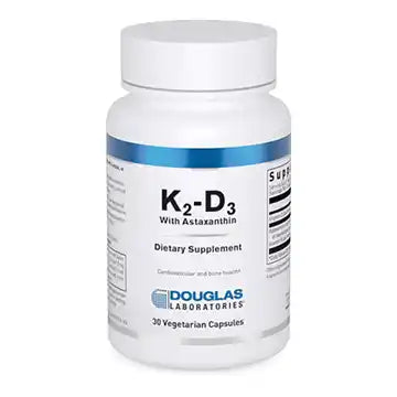 Douglas Laboratories K2-D3 with Astaxanthin - Antioxidant Support for Bones, Immune Function & Vascular Health* - With Menaquinone-7 & D Vitamin - 30 Vegetarian Capsules