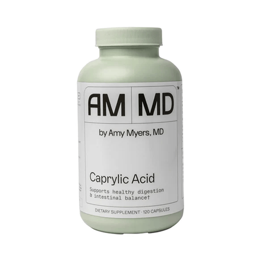 Dr Amy Myers Caprylic Acid Capsules 800 mg - Provides Optimal Support for Healthy Balance - Gradual Release, Best Buffered Formula to Support a Healthy Gut and Probiotic - 120 Vegan Capsule