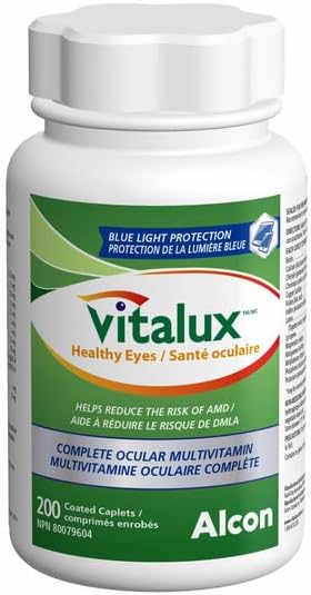 Vitalux Healthy Eyes Ocular Multivitamin, 200 Coated Caplets
