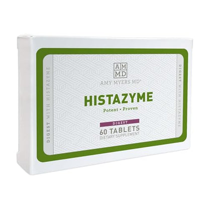 Amy Myers MD Histazyme - Diamine Oxidase Dao Enzyme Supplement Histamine Blocker to Support Healthy Digestion, Food Derived Histamine Intolerance (HI) - 60 Tablets - Blister Pack