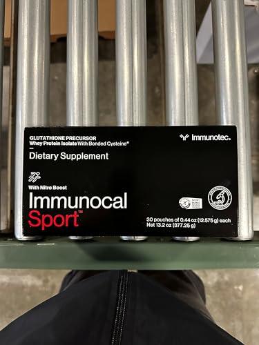 Immunocal Sport Whey Protein Isolate – Glutathione Precursor, Fast Absorbing, BCAA Optimal Recovery + All Day Energy Support | Fat-Free, Sugar-Free, Lactose-Intolerant Friendly | 30 Servings