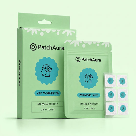 PatchAura Patch Zen Mode – Soutien au Stress et à l'Anxiété (30 Patchs)