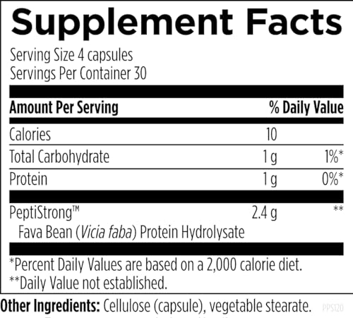 Designs for Health Performance Peptides - Supports Muscle Health, Healthy Aging & Body Composition - Plant-Based Peptide Muscle Recovery Supplements (120 Capsules)