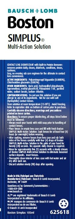 Bausch + Lomb Boston Simplus Multi-Action Solution, 105ml