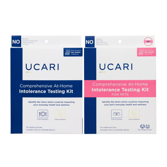 UCARI Sensitivity Test for Humans & Pets | Screens for 1000+ Intolerances | Food & Environment Analysis | Painless Home Test Hair Sample Method | Results in 48 Hours