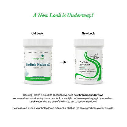 Seeking Health ProBiota HistaminX, 10 Billion CFU Low-Histamine Probiotic Supplement for Gut Health, Microbiome Balance, Digestive Comfort for Histamine Intolerance, Vegan & Vegetarian (60 Capsules)