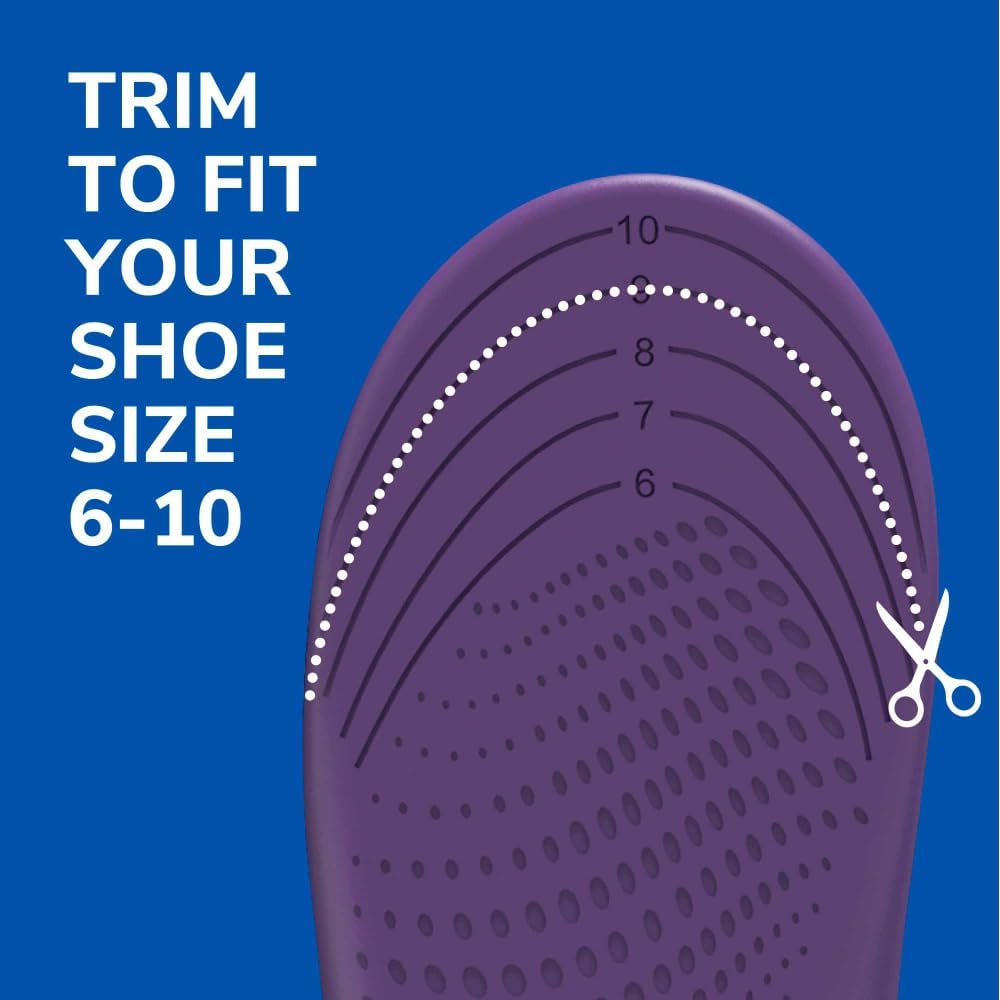 Dr. Scholl's® Walk Longer Insoles, Women's Size 6-10, 1 Pair, Trim to Fit Inserts