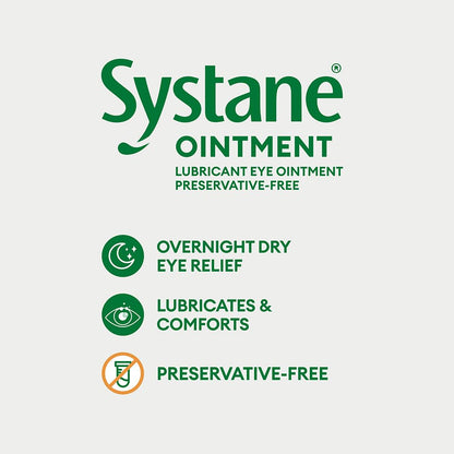 Alcon SYSTANE® Ointment, Lubricating Eye Ointment For Dry Eyes, 3.5 g