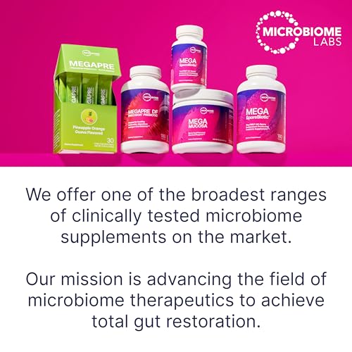 Microbiome Labs RestorFlora PD - Men's & Women's Probiotics for Digestive Health & Gut Reset - Spore Based Saccharomyces Boulardii Probiotics to Help Restore Microbial Balance (21 Capsules)