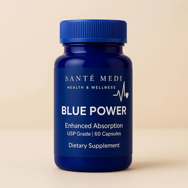 Sante Medi Blue Power - Methylene Blue (USP Grade) Pharma Grade - 60 Capsules