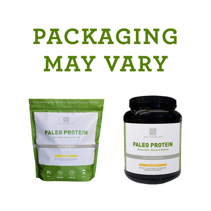 Amy Myers MD Pure Paleo Protein Powder - Clean Grass Fed Pasture Raised Protein - Hormone Free, Non-GMO, Gluten & Dairy Free - Perfect for Keto and Paleo - Unflavored - 28.57 oz