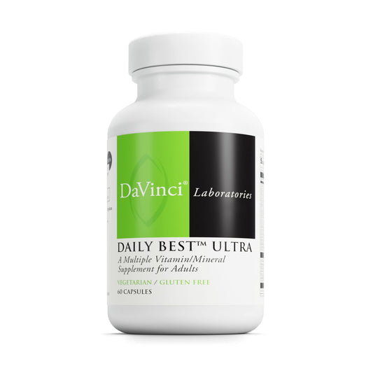 DaVinci Labs Daily Best Ultra - Dietary Supplement to Support Cardiovascular Health and Bone Health* - With B Vitamins, Minerals, Choline, CoQ10, Boron, Lycopene - 60 Vegetarian Caps