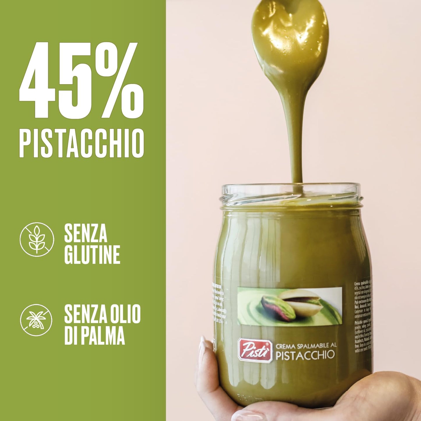 Pisti Spreadable Pistachio Cream 600g jar