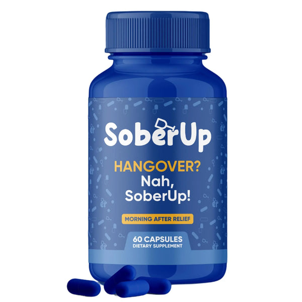 SoberUp Recovery Boost – Hydration, Electrolytes, Antioxidants – 60 Capsules