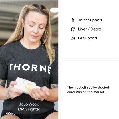 THORNE Curcumin Phytosome 500 mg (Meriva) - Sustained Release, Clinically Studied, High Absorption - Supports Healthy Response in Joints and Muscle* - 120 Capsules - 60 Servings