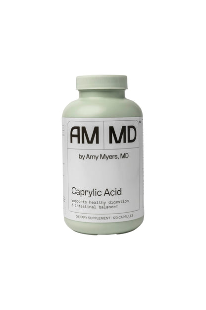 Dr Amy Myers Caprylic Acid Capsules 800 mg - Provides Optimal Support for Healthy Balance - Gradual Release, Best Buffered Formula to Support a Healthy Gut and Probiotic - 120 Vegan Capsule