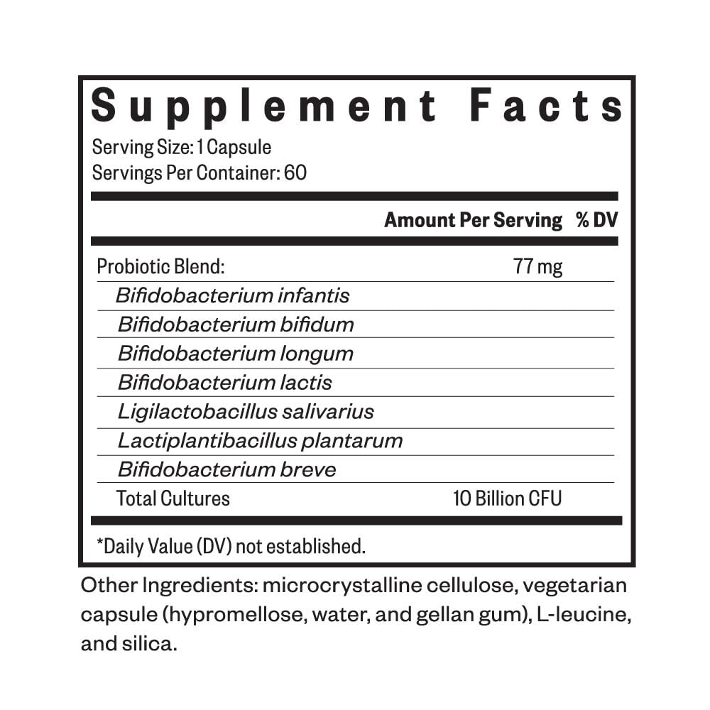 Seeking Health ProBiota HistaminX, 10 Billion CFU Low-Histamine Probiotic Supplement for Gut Health, Microbiome Balance, Digestive Comfort for Histamine Intolerance, Vegan & Vegetarian (60 Capsules)