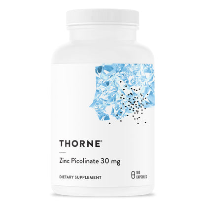 THORNE Zinc Picolinate 30 mg - Well-Absorbed Zinc Supplement for Growth and Immune Function* - 180 Capsules