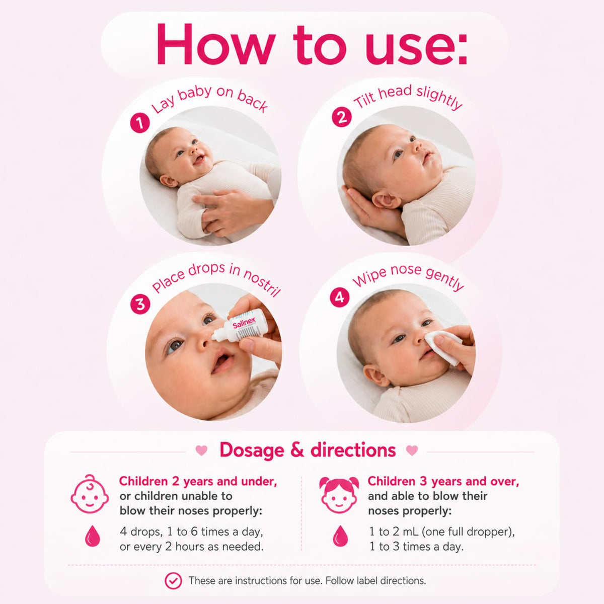 Salinex Saline Nasal Drops for Infants & Children, 30 mL