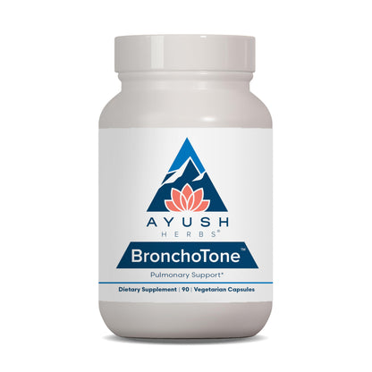 Ayush Herbs Bronchotone - Bronchial Support, Respiratory and Immune-Support Support Supplement for Women & Men, Adults, Pulmonary Care Supplement - 90 Vegetarian Capsules (1 Count)