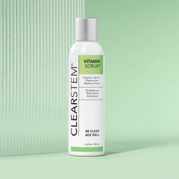 CLEARSTEM VITAMINSCRUB Antioxidant Infused Exfoliating Face & Body Scrub with Vitamin C, 7 Ounce