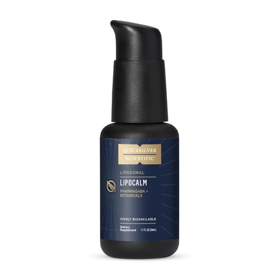 Quicksilver Scientific LipoCalm - Liposomal GABA with Herbs for Relaxation Support - Chamomile, Passionflower Herb & Skullcap Supplement for Peace of Mind & Sleep Calm Support (1.7oz / 50ml)