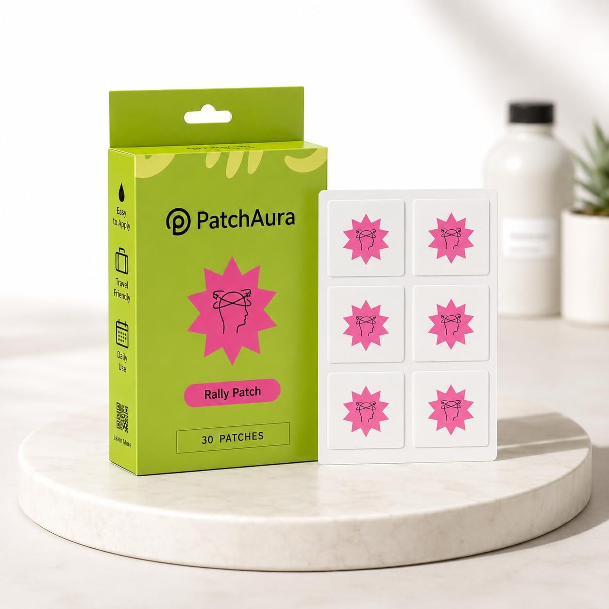 PatchAura Rally Patch – Advanced Hangover & Recovery Support (30 Patches)