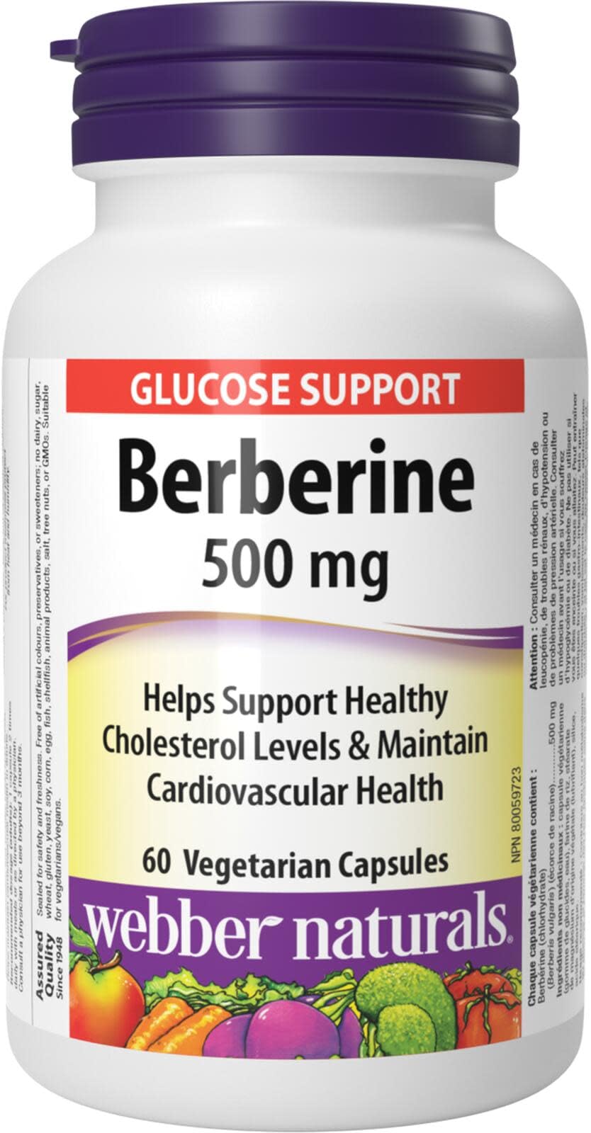 Webber Naturals Berberine, 60 Capsules
