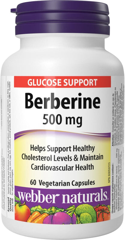 Webber Naturals Berberine, 60 Capsules