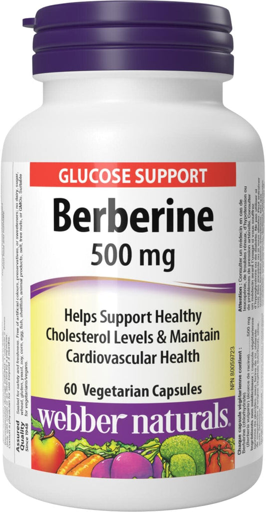 Webber Naturals Berberine, 60 Capsules