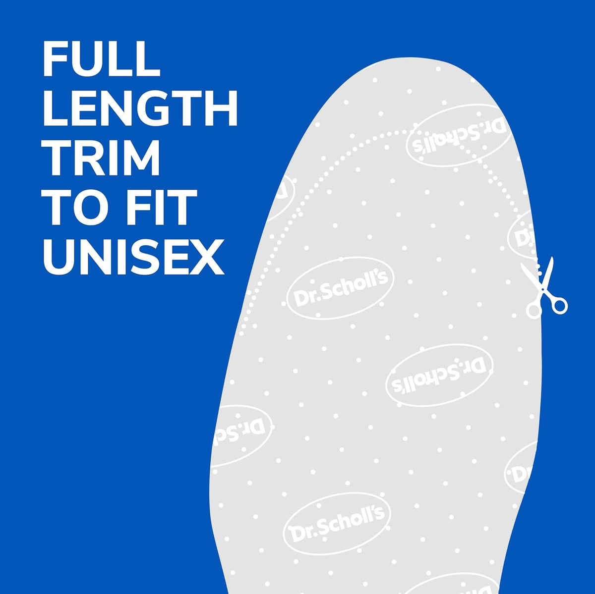 Dr. Scholl's® Air-Pillo® Comfort Insoles, Ultra-Soft Cushioning and Lasting Comfort with Two Layers of Foam that Fit in Any Shoe, Unisex (Men 7-13) (Women 5-10), 1 Pair, Trim to Fit Inserts