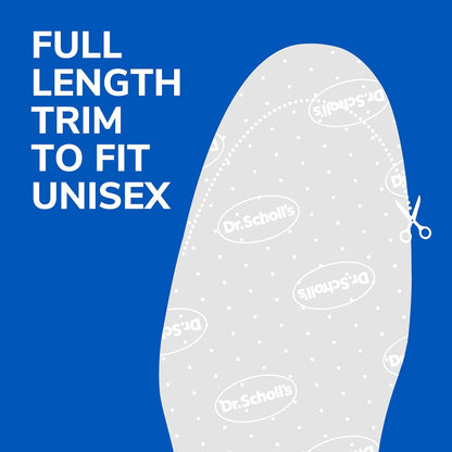 Dr. Scholl's® Air-Pillo® Comfort Insoles, Ultra-Soft Cushioning and Lasting Comfort with Two Layers of Foam that Fit in Any Shoe, Unisex (Men 7-13) (Women 5-10), 1 Pair, Trim to Fit Inserts