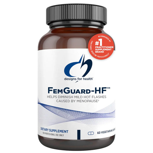 Designs for Health FemGuard-HF - Help Diminish Mild Menopause Hot Flashes - Peri & Menopause Supplements for Women to Support Healthy Aging, Hormonal Balance & Bone Health (60 Capsules)