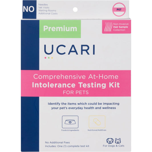 UCARI Pet Sensitivity Test | Screens for 750+ Intolerances | Food & Nutritional Analysis | Painless Home Test Hair Sample Method | Results in 48 Hours | Cats & Dogs