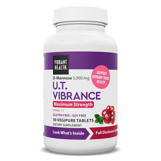 Vibrant Health, U.T. Vibrance, Crisis Intervention for Urinary Tract Health, 50 Tablets
