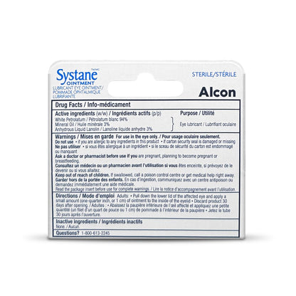 Alcon SYSTANE® Ointment, Lubricating Eye Ointment For Dry Eyes, 3.5 g
