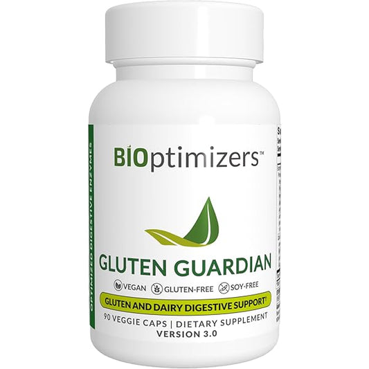 Gluten Guardian 3.0 - Enzyme Supplement with DPP-IV to Support Gluten Digestion – May Help Prevent Bloating, Gas, and Indigestion, 90 Capsules