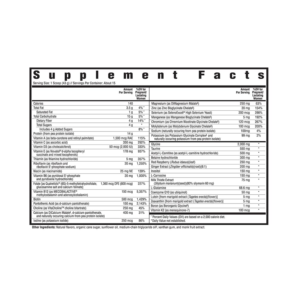 Seeking Health Optimal Prenatal Powder, Vanilla Flavor, Vegetarian Protein Powder, Prenatal Multivitamin for Women, Vitamin B6 and Trace Minerals to Support Healthy Pregnancy (15 Servings)*