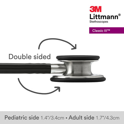 3M Littmann Classic III Monitoring Stethoscope, 5633, More Than 2X as Loud, Weighs Less