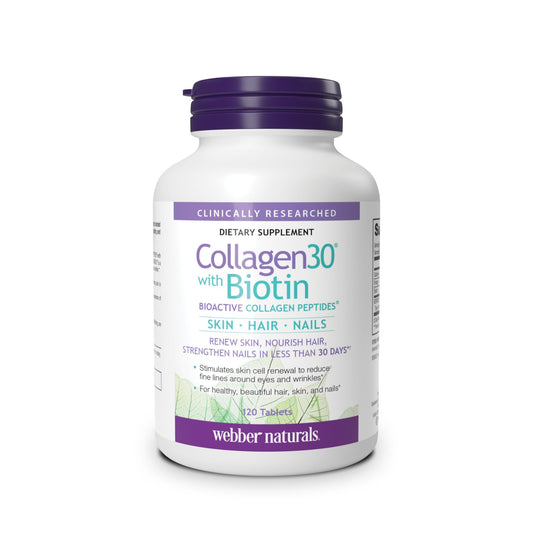 Collagen30 with Biotin, 2,500 mg of Collagen Peptides, 120 Tablets