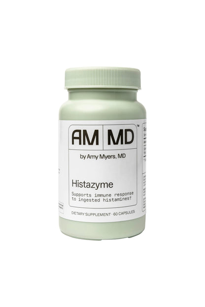 Amy Myers MD Histazyme - Diamine Oxidase Dao Enzyme Supplement Histamine Blocker to Support Healthy Digestion, Food Derived Histamine Intolerance (HI) - 60 Capsules - Bottle