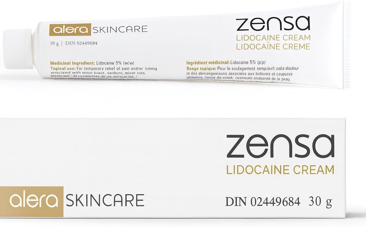 Zensa Numbing Cream 5% Lidocaine – Maximum Strength Anesthetic for Temporary Relief of Pain & Itching from Hemorrhoids and Other Anorectal Disorders – Hypoallergenic, Vegan, 30g