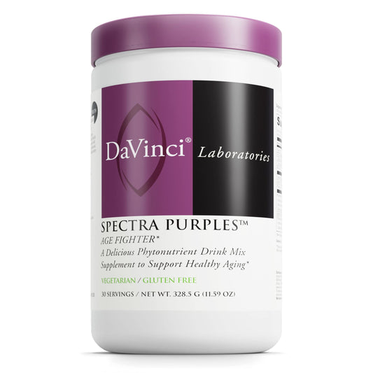 DAVINCI Labs Spectra Purples - Powder Supplement with Antioxidants Supports Healthy Aging* - Fruit, Vegetable & Herbal Extract Supplement Aids Brain & Immune Health* - 30 Servings (328.5 g)