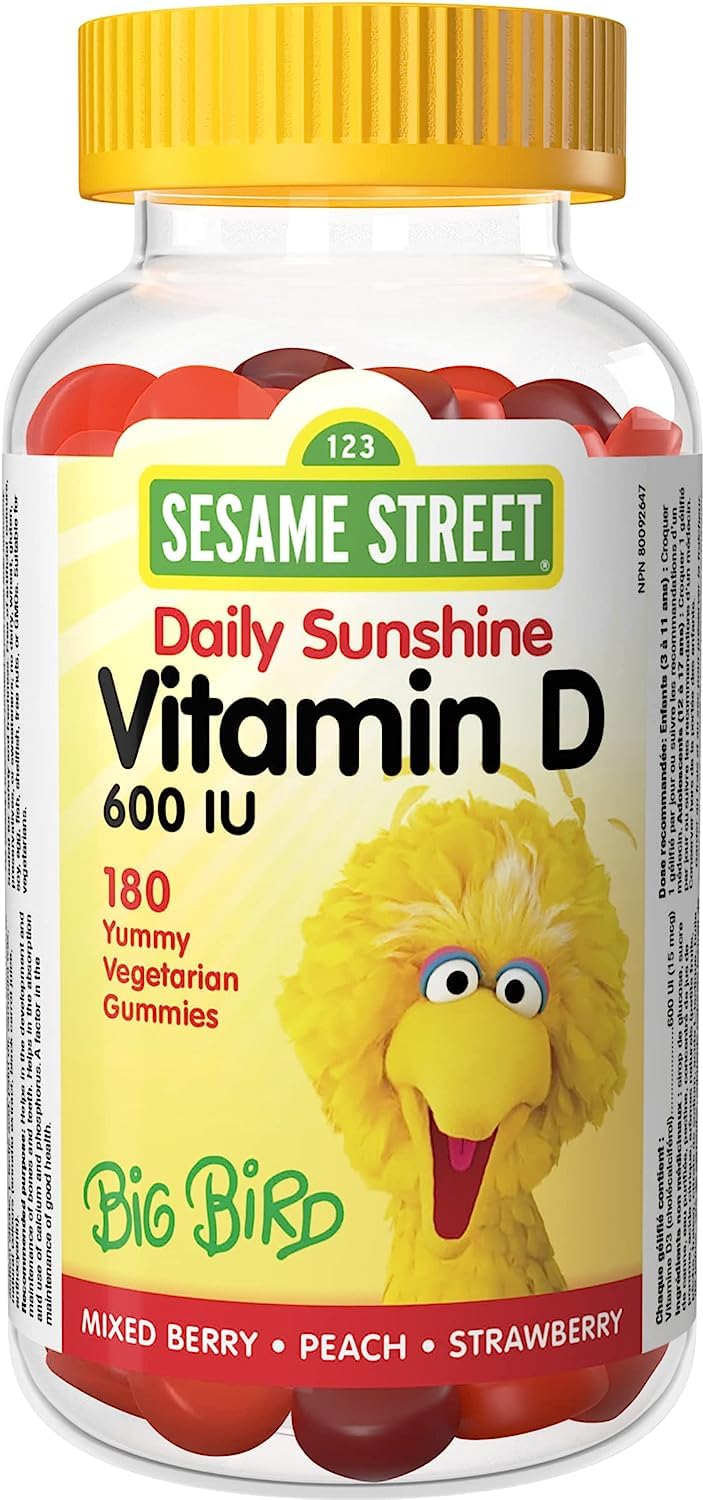 Children's Vitamin D3 600 IU Gummy, 180 Gummies