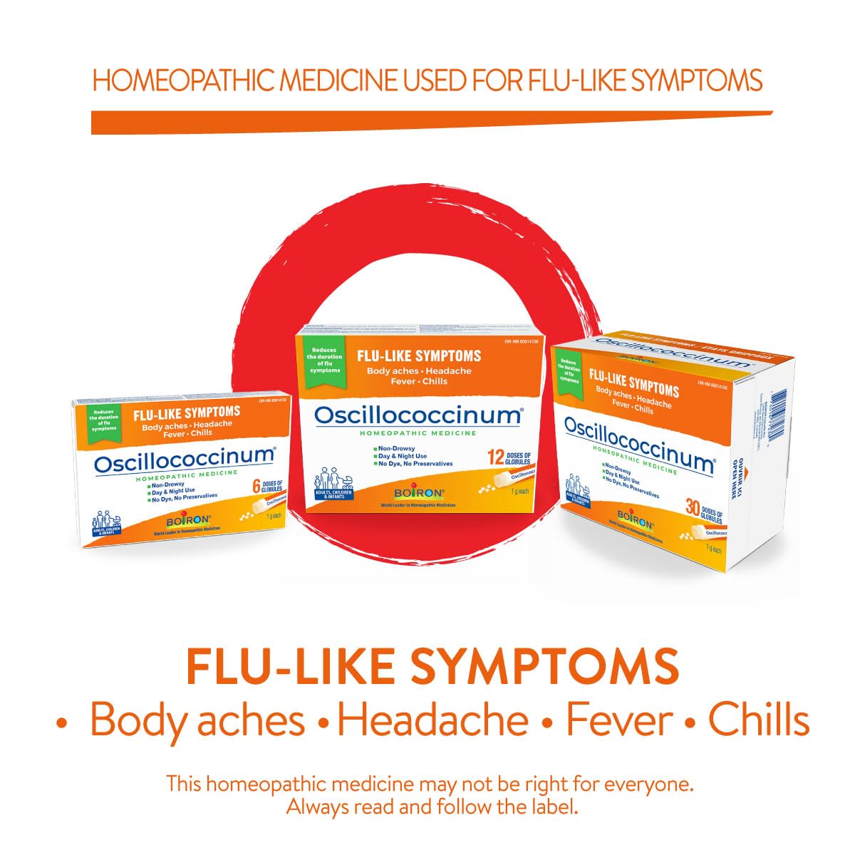 Boiron Oscillococcinum 30 Doses, Homeopathic Medicine