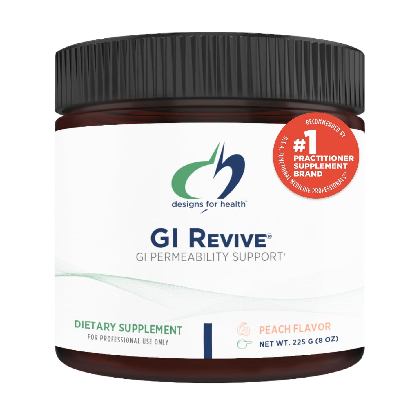 Designs for Health GI Revive Gut Health Powder - L Glutamine & Citrus Pectin for Digestive Health + Slippery Elm, Marshmallow Root & Cat's Claw for Healthy Intestinal Function (28 Servings)